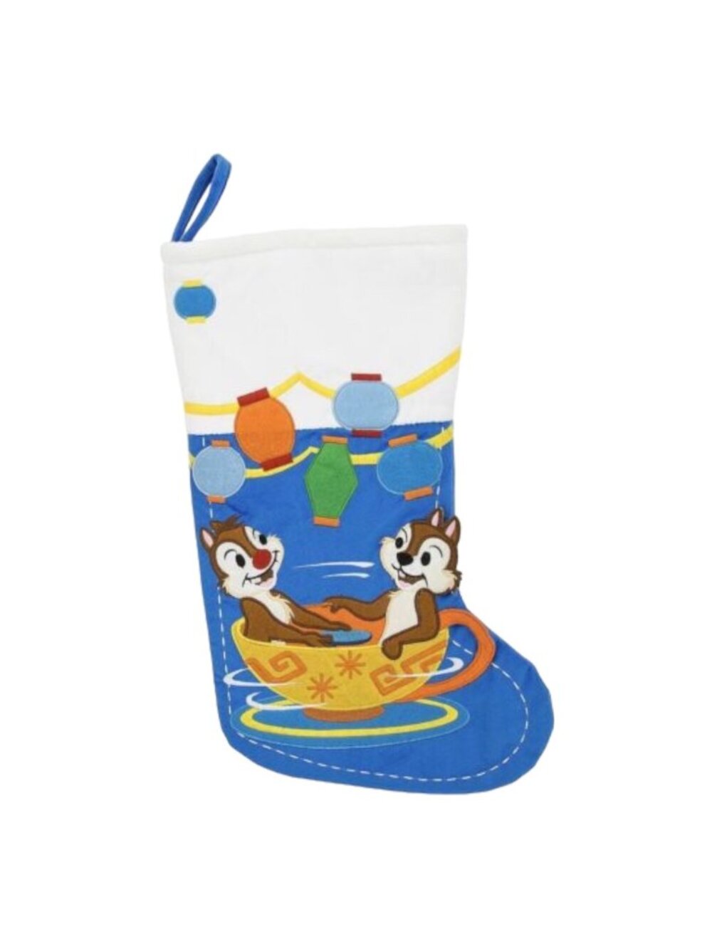 Disney Parks Chip and Dale Teacups Mad Tea Party Holiday Christmas Stocking
